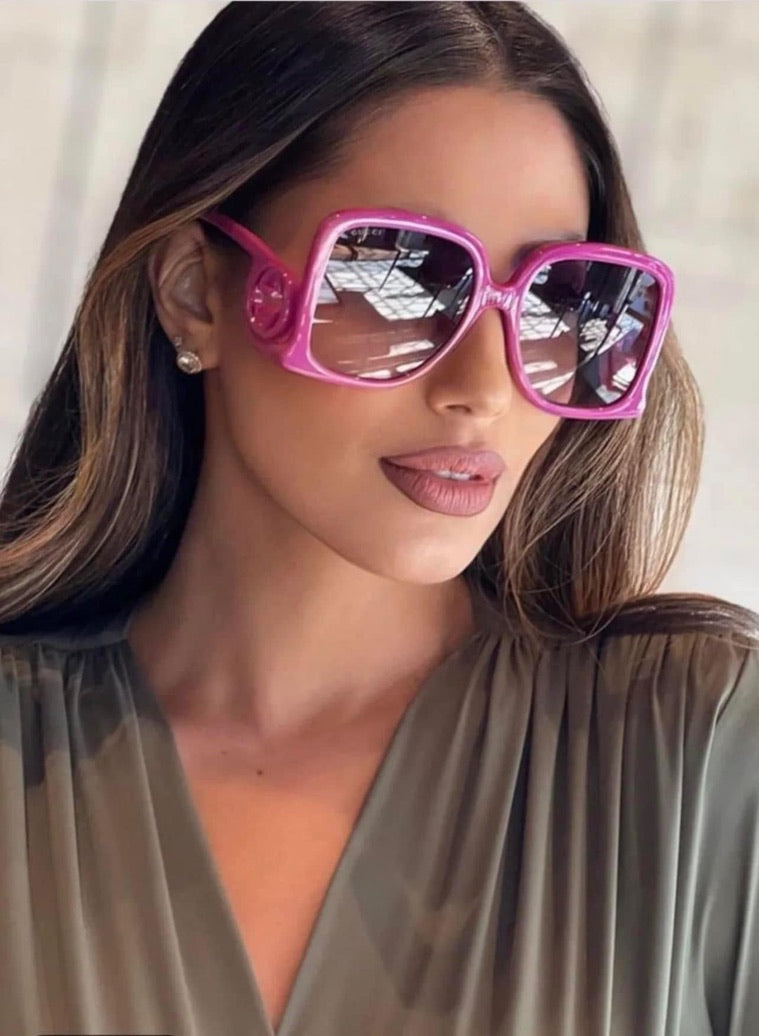 Gucci GG1326S Oversized Square Sunglasses in Fuchsia