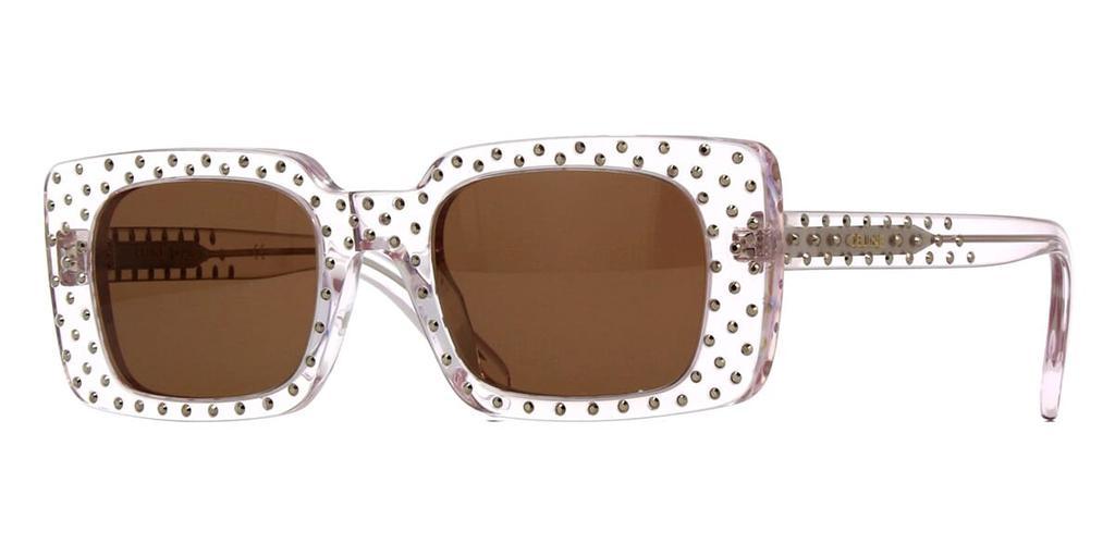 Celine CL4213IS Pink Clear Crystal Studded Sunglasses