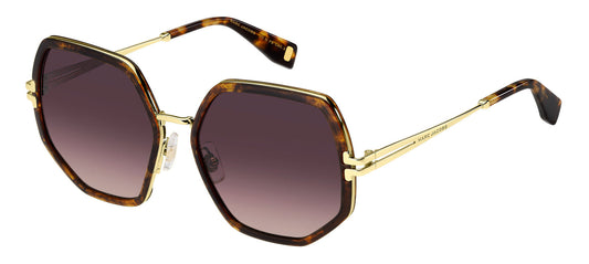 Marc Jacobs MJ 1089/S Oversized Brown Metal Sunglasses