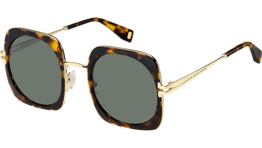 Marc Jacobs MJ 1101/S Oversized Havana Metal Sunglasses