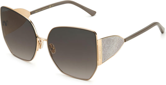 Jimmy Choo River Gold Brown Sunglasses