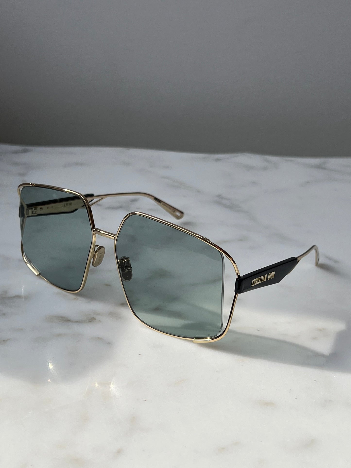 Dior ArchiDior Oversized Sunglasses in Gold Green