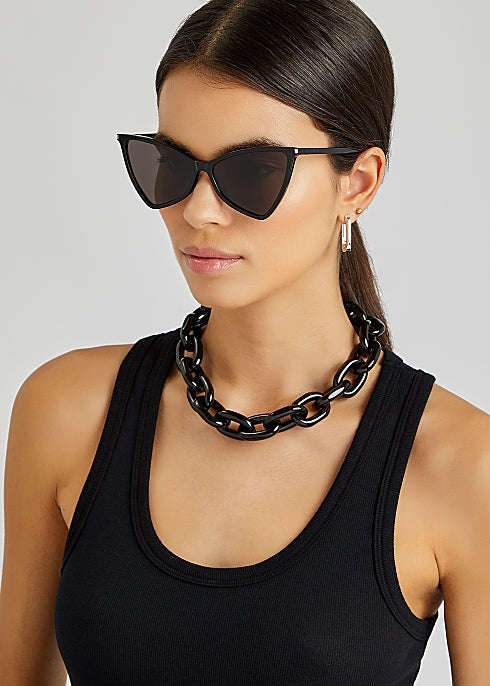 Saint Laurent SL475 Jerry Sunglasses in Black