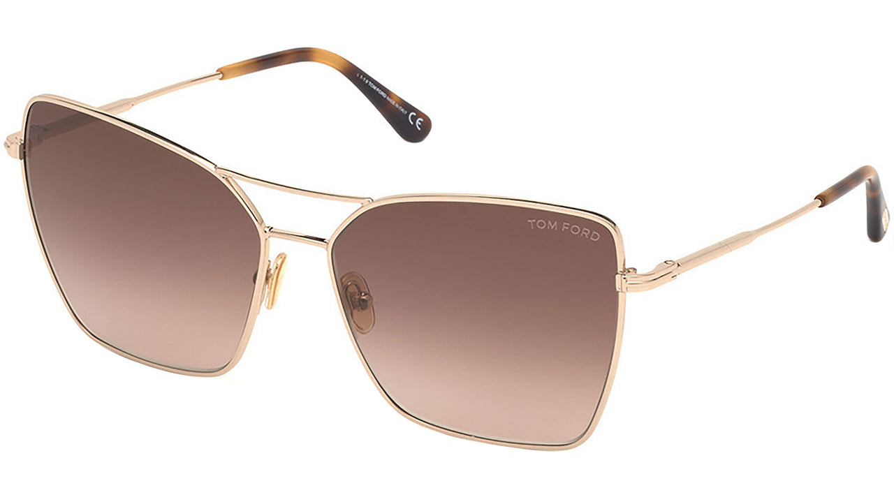 Tom Ford Sye FT0738 Gold Aviator Sunglasses
