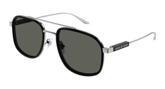Gucci GG1310S Black Metal Aviator Sunglasses