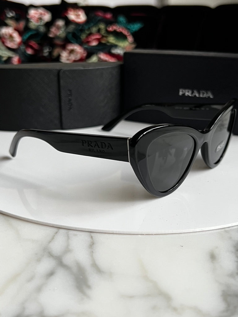Prada PR13YS Cat Eye Sunglasses in Black