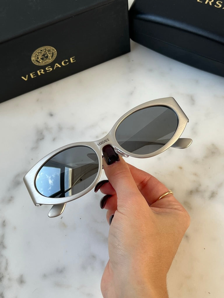 Versace VE2263 Metal Sunglasses in Silver