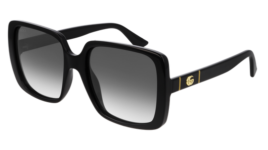 Gucci GG0632S Rectangular Marmont Logo Sunglasses in Black