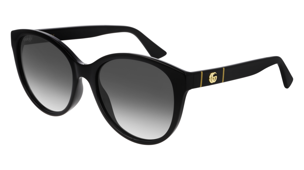 Gucci GG0631S Rounded Marmont Logo Sunglasses in Black