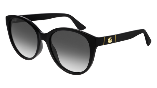 Gucci GG0631S Rounded Marmont Logo Sunglasses in Black