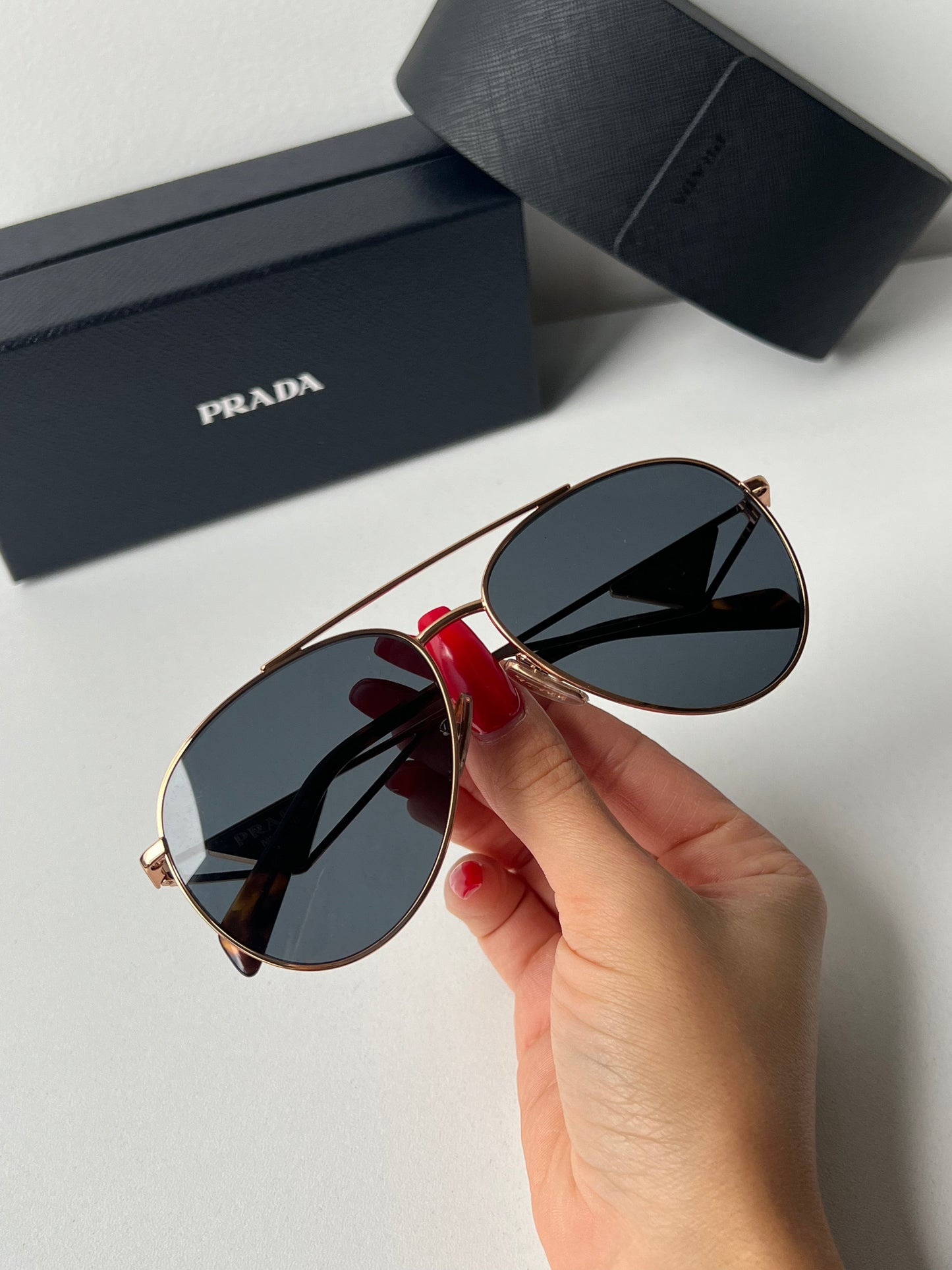 Prada PR73ZS Sunglasses in Rose Gold