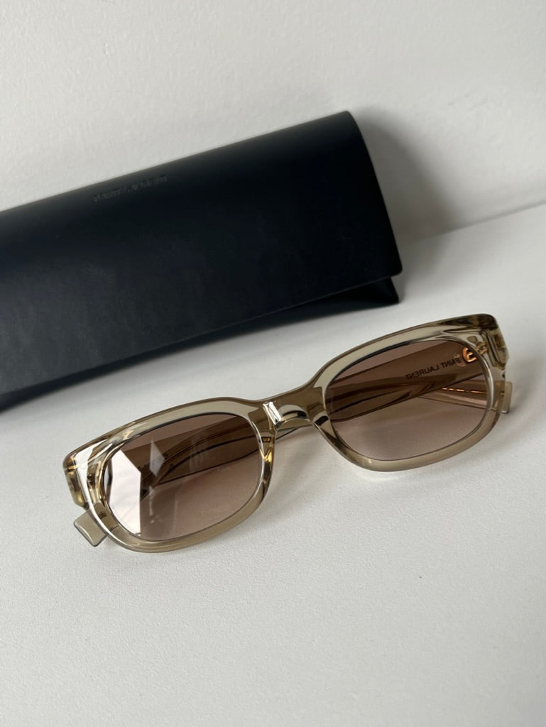 Saint Laurent SL642 Sunglasses in Beige
