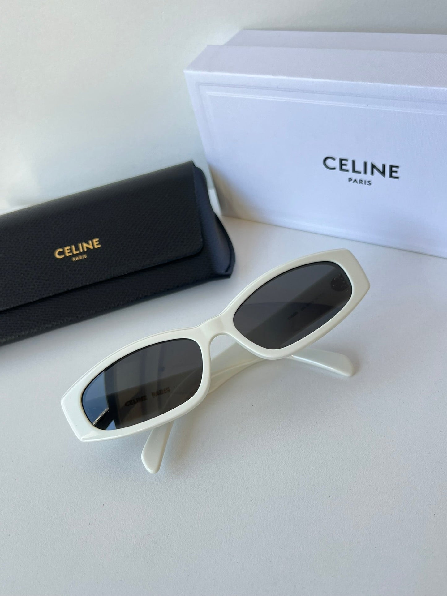Celine CL40252I White Cat Eye Sunglasses