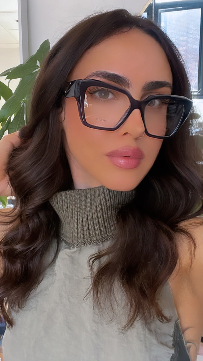 Prada PR09ZV Frames in Transparent Blue