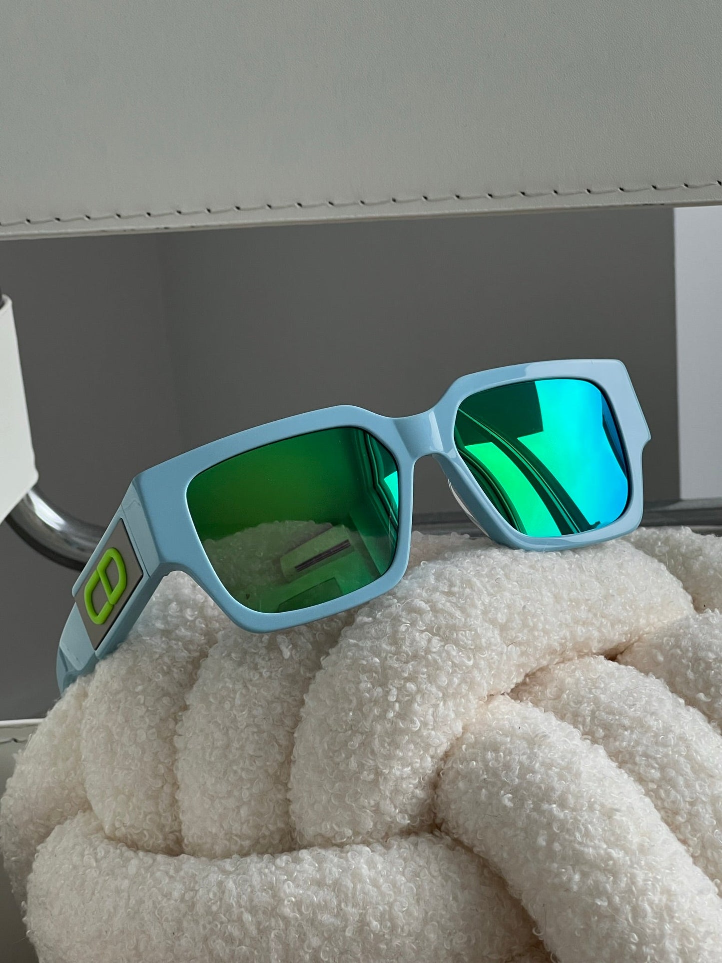 Dior CD SU Sunglasses in Blue Mirror