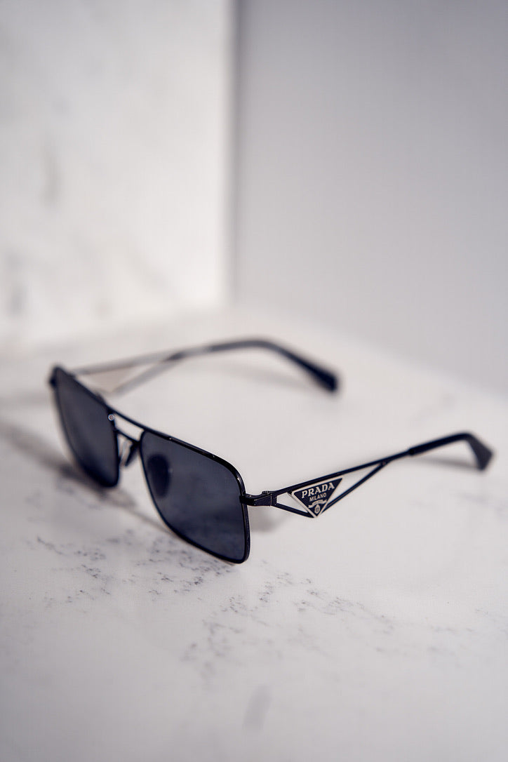 Prada PR A52S Sunglasses in Black Polarized