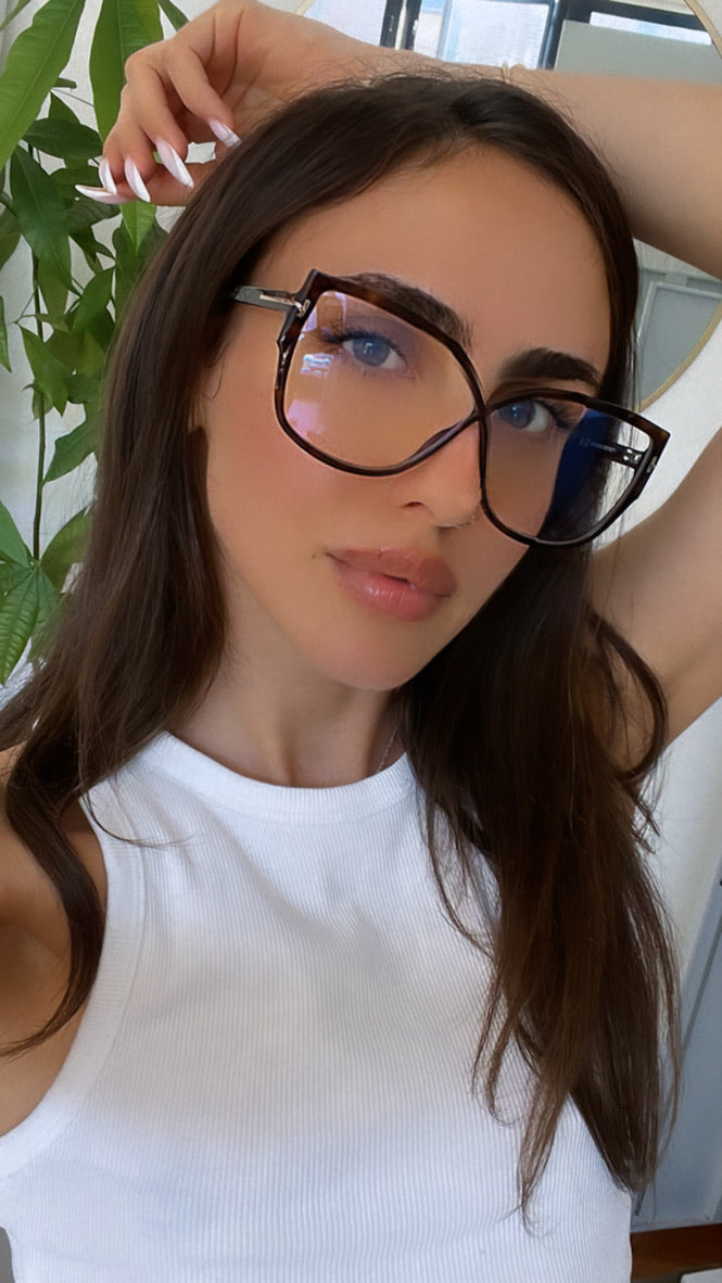 Tom Ford FT5828-B Brown Bluelight Frames