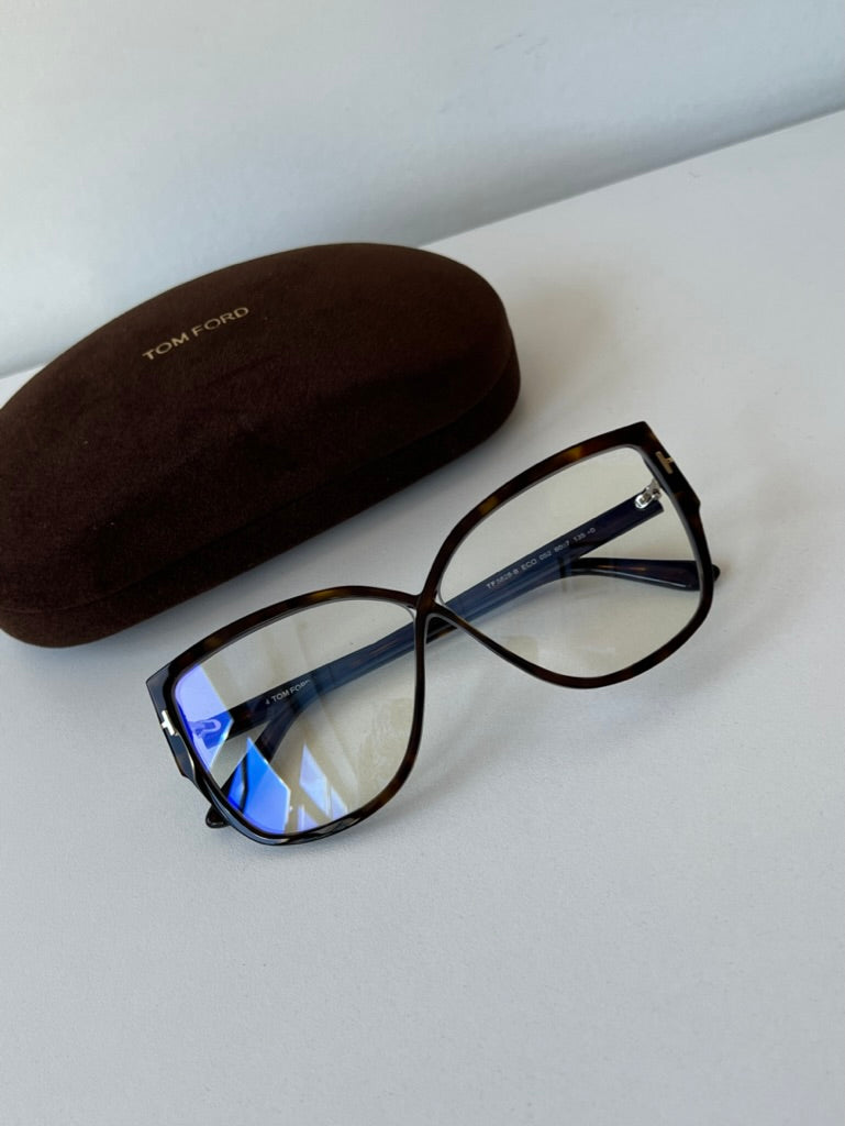 Tom Ford FT5828-B Brown Bluelight Frames