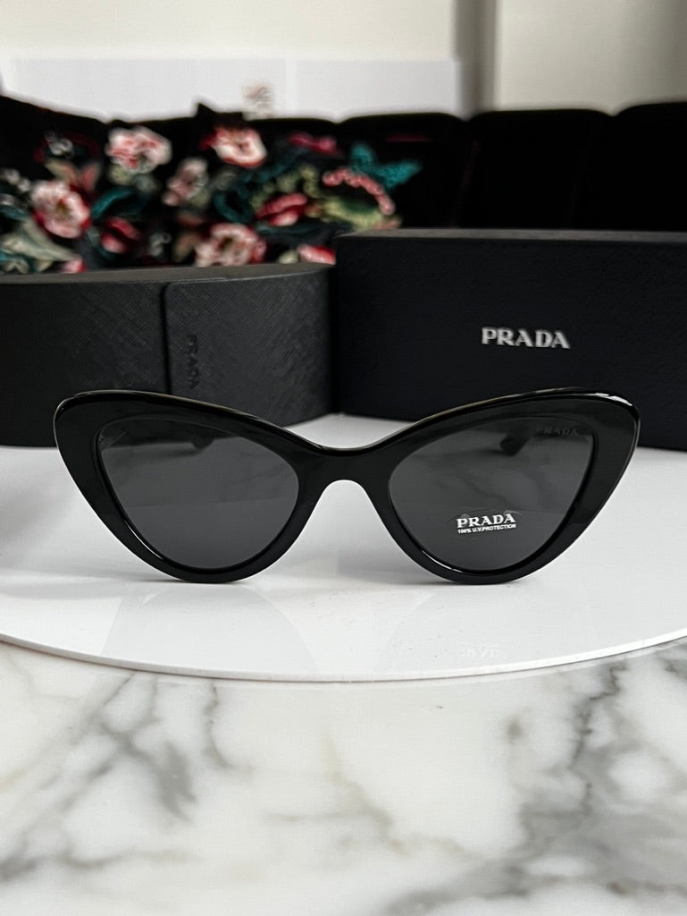 Prada PR13YS Cat Eye Sunglasses in Black