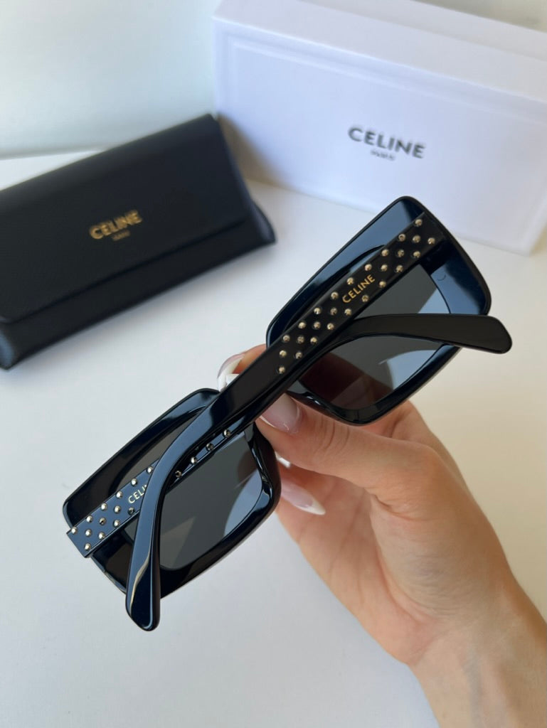 Celine CL4213IS Black Crystal Studded Sunglasses