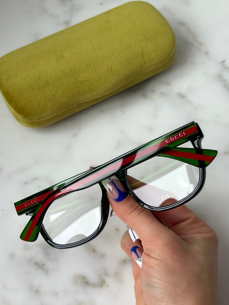 Gucci GG0004ON Square Eyeglasses Frames in Black
