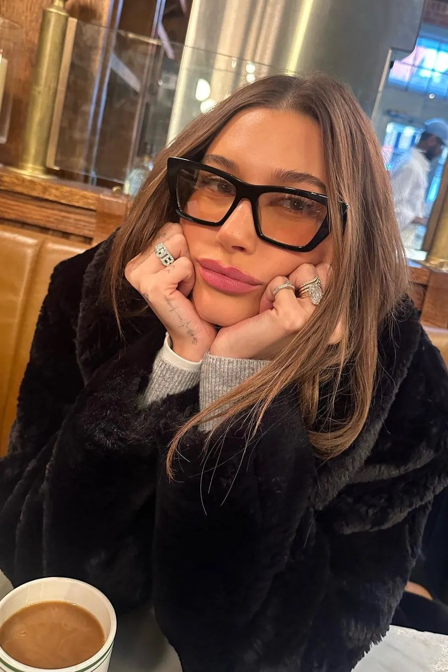 Saint Laurent SL276 Mica Cat Eye Eyeglasses Frames in Black