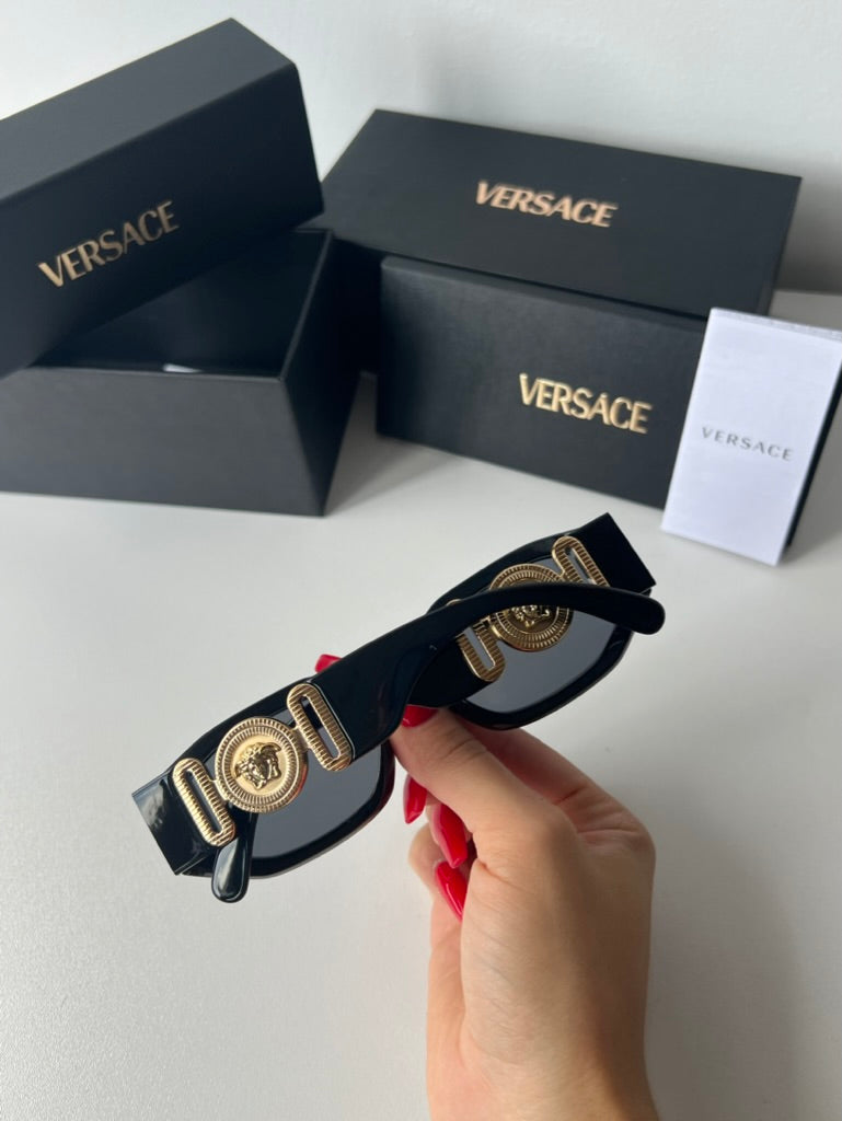 Versace VE4361 Biggie Sunglasses in Black Gold