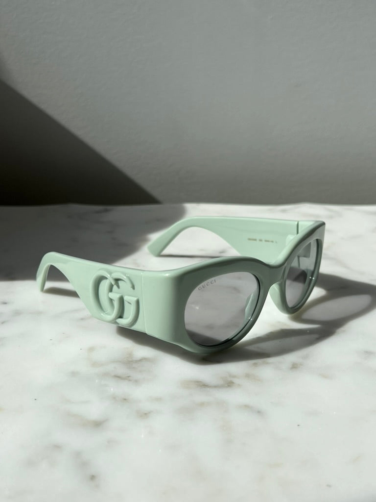 Gucci GG1544S Thick Rim Sunglasses in Sage Green