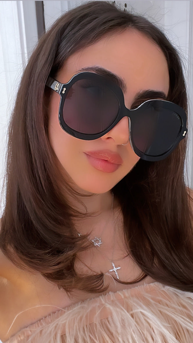 Gucci GG1240S Oversized Black Sunglasses