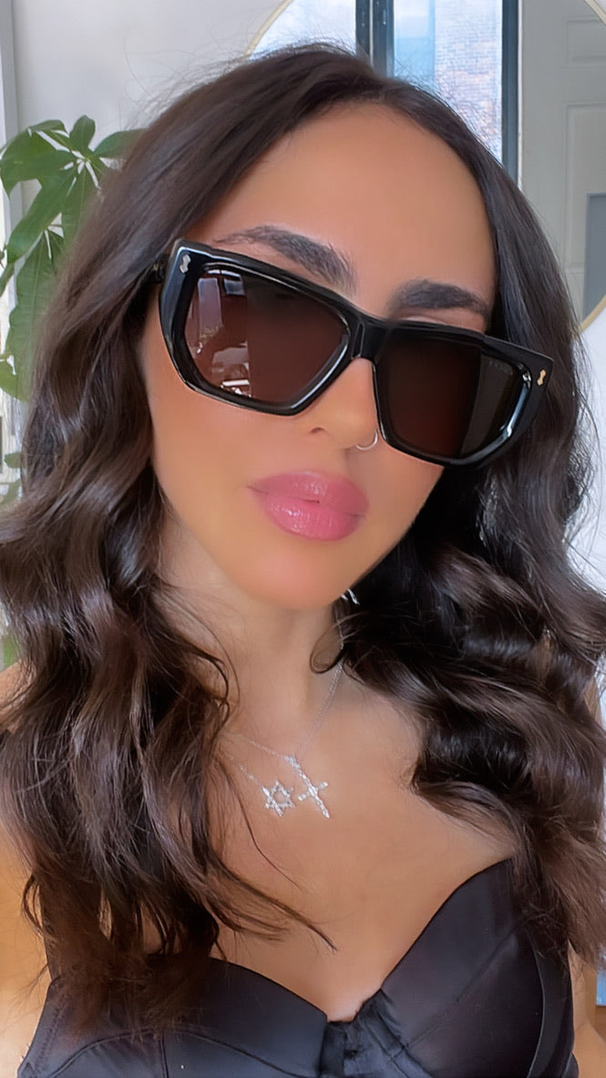 Gucci GG1520S Black Cat Eye Sunglasses