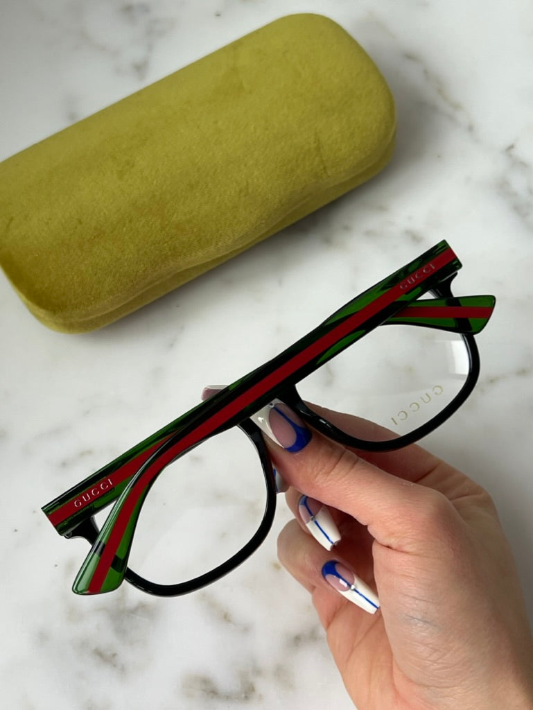 Gucci GG0004ON Square Eyeglasses Frames in Black