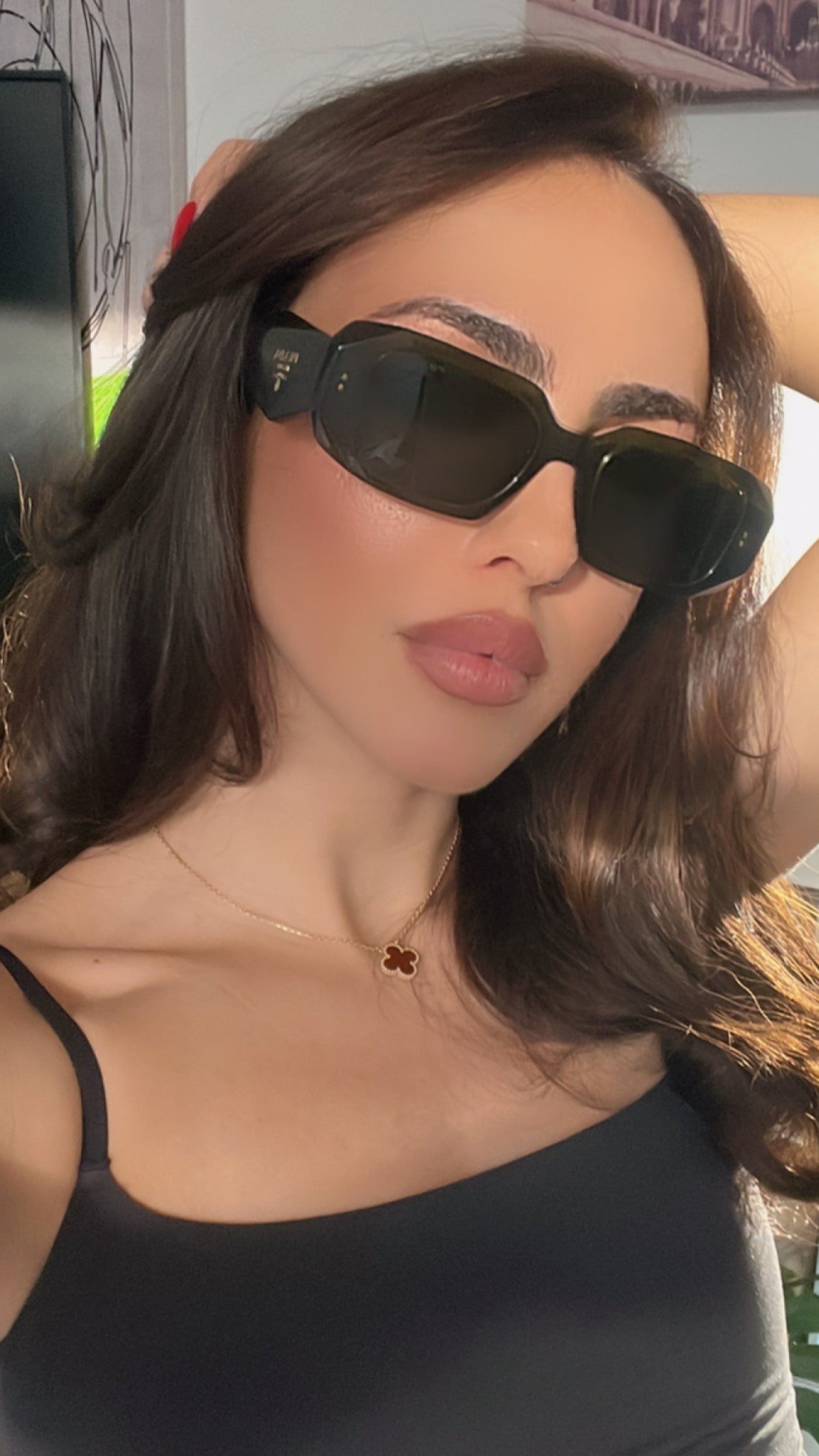 Prada PR17WS Sunglasses in Olive Green