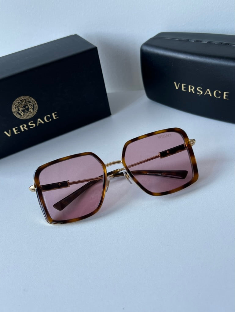 Versace VE2261 Sunglasses in Brown Pink