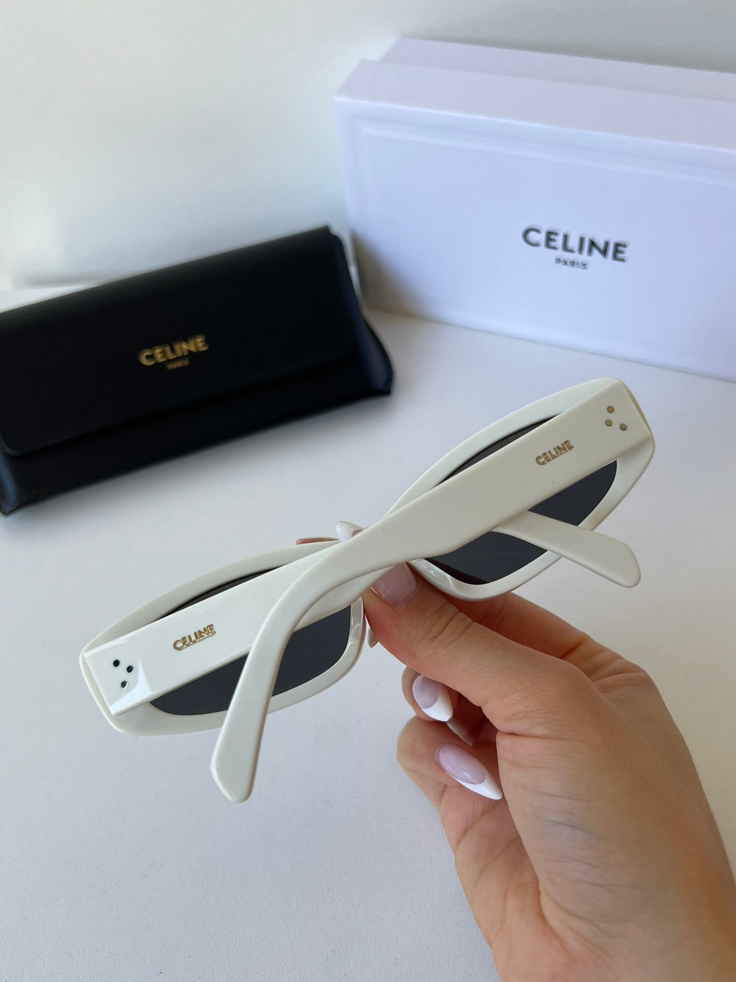 Celine CL40252I White Cat Eye Sunglasses