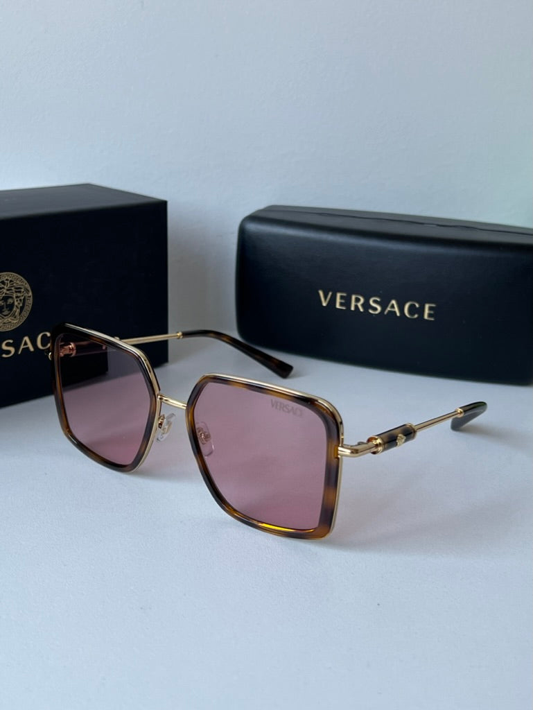 Versace VE2261 Sunglasses in Brown Pink