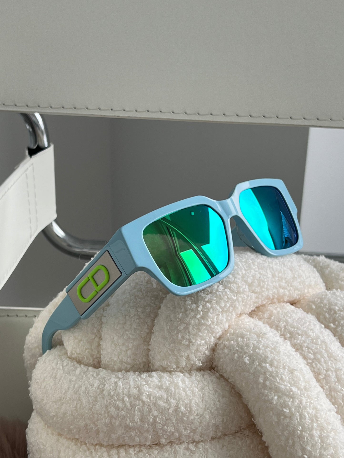 Dior CD SU Sunglasses in Blue Mirror