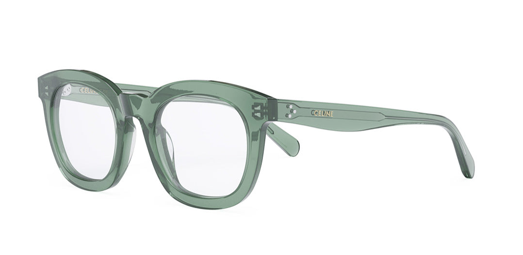 Celine CL5004IN Transparent Green Rounded Eyeglasses Frames