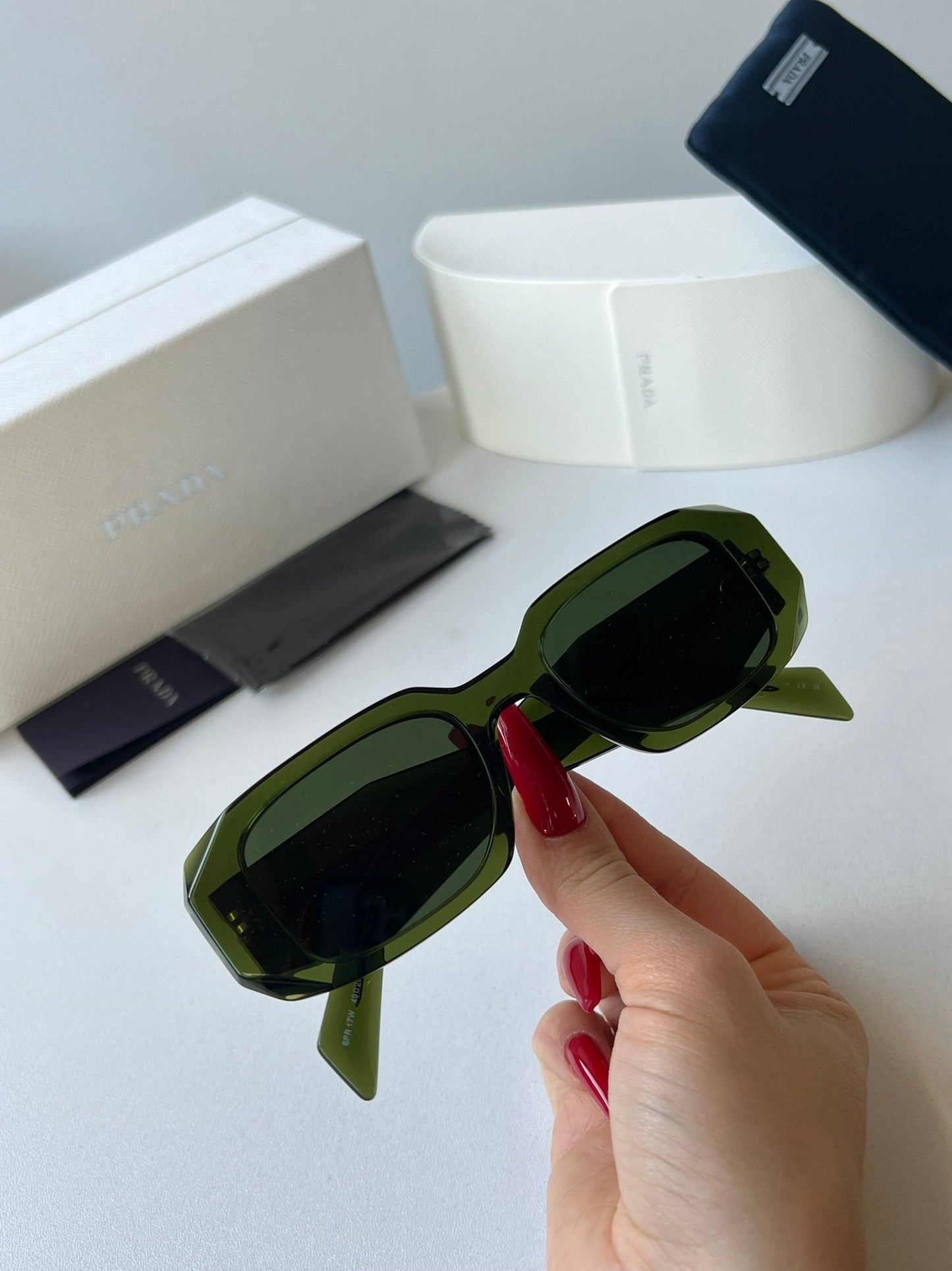 Prada PR17WS Sunglasses in Olive Green