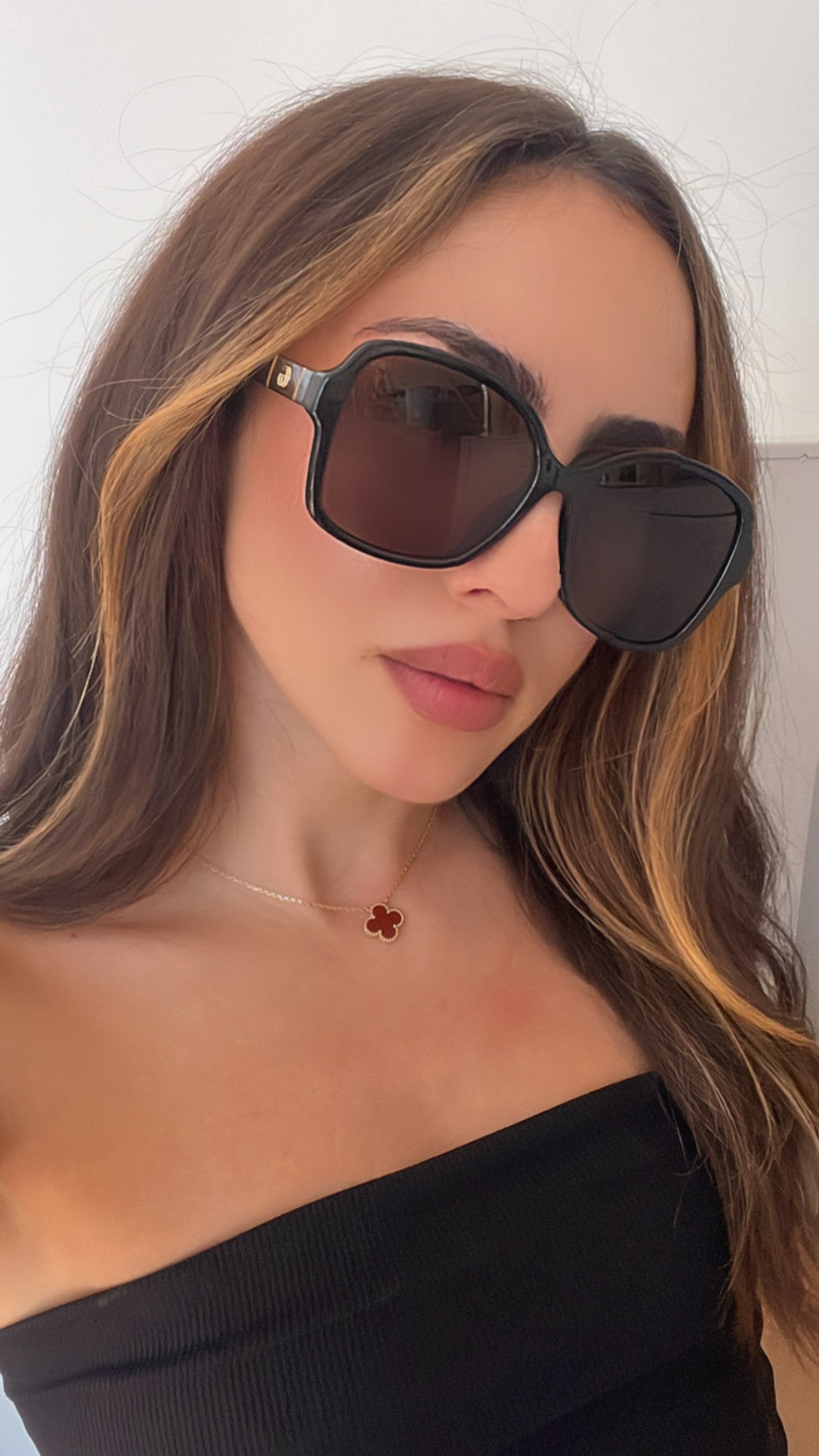 Gucci GG0765SA Marmont Logo Butterfly Sunglasses in Black