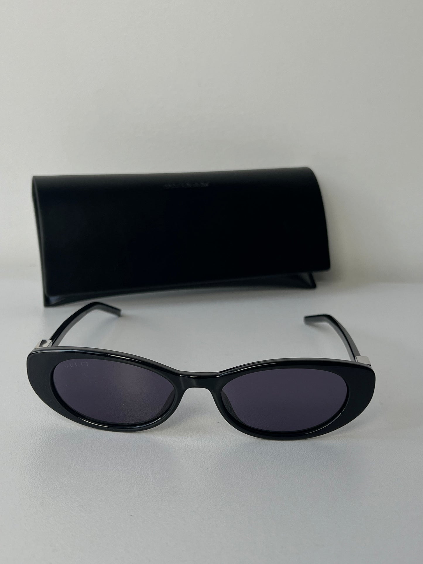 Gucci GG1680S Black Oval Crystal Sunglasses