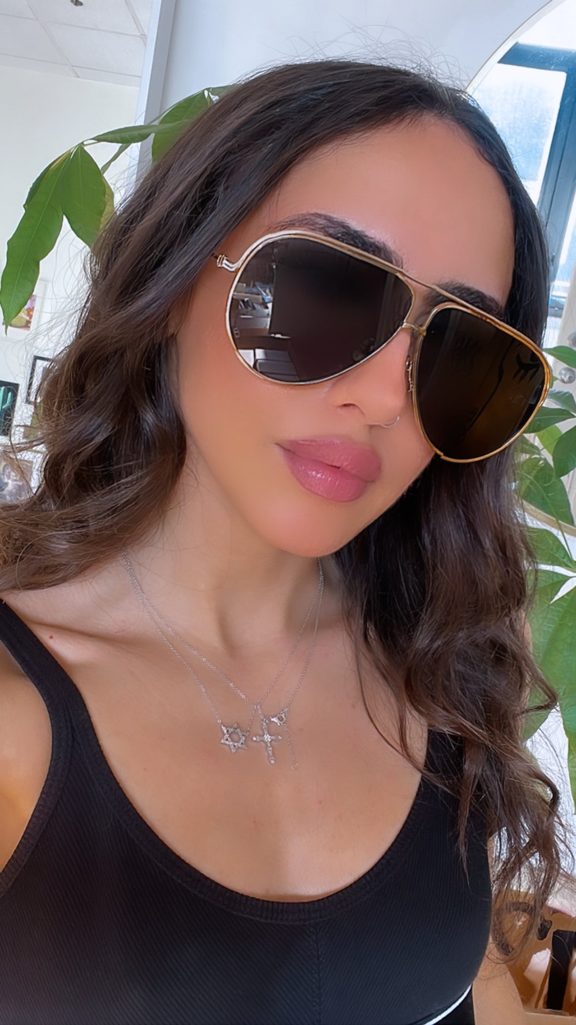 Dior EverDior A1U Aviator Sunglasses in Gold Blue