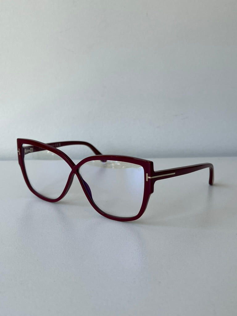 Tom Ford FT5828-B Burgundy Bluelight Frames