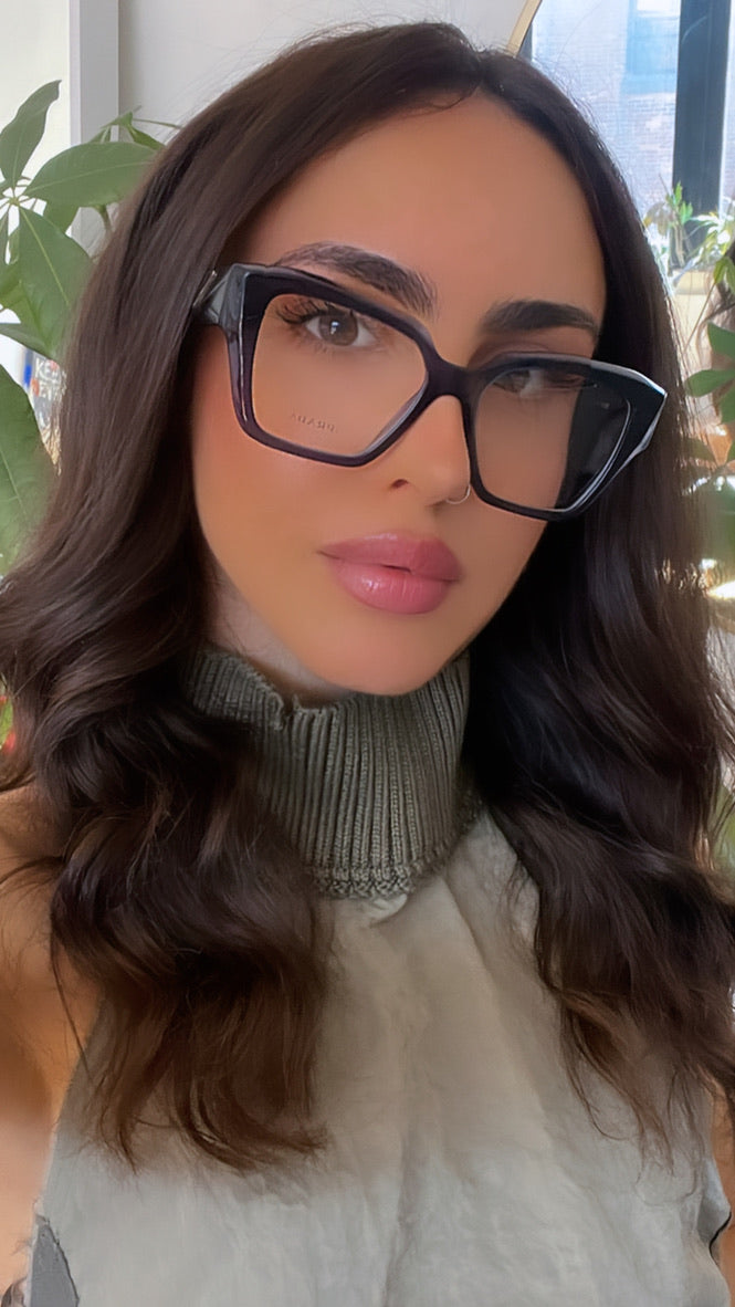 Prada PR09ZV Frames in Transparent Blue