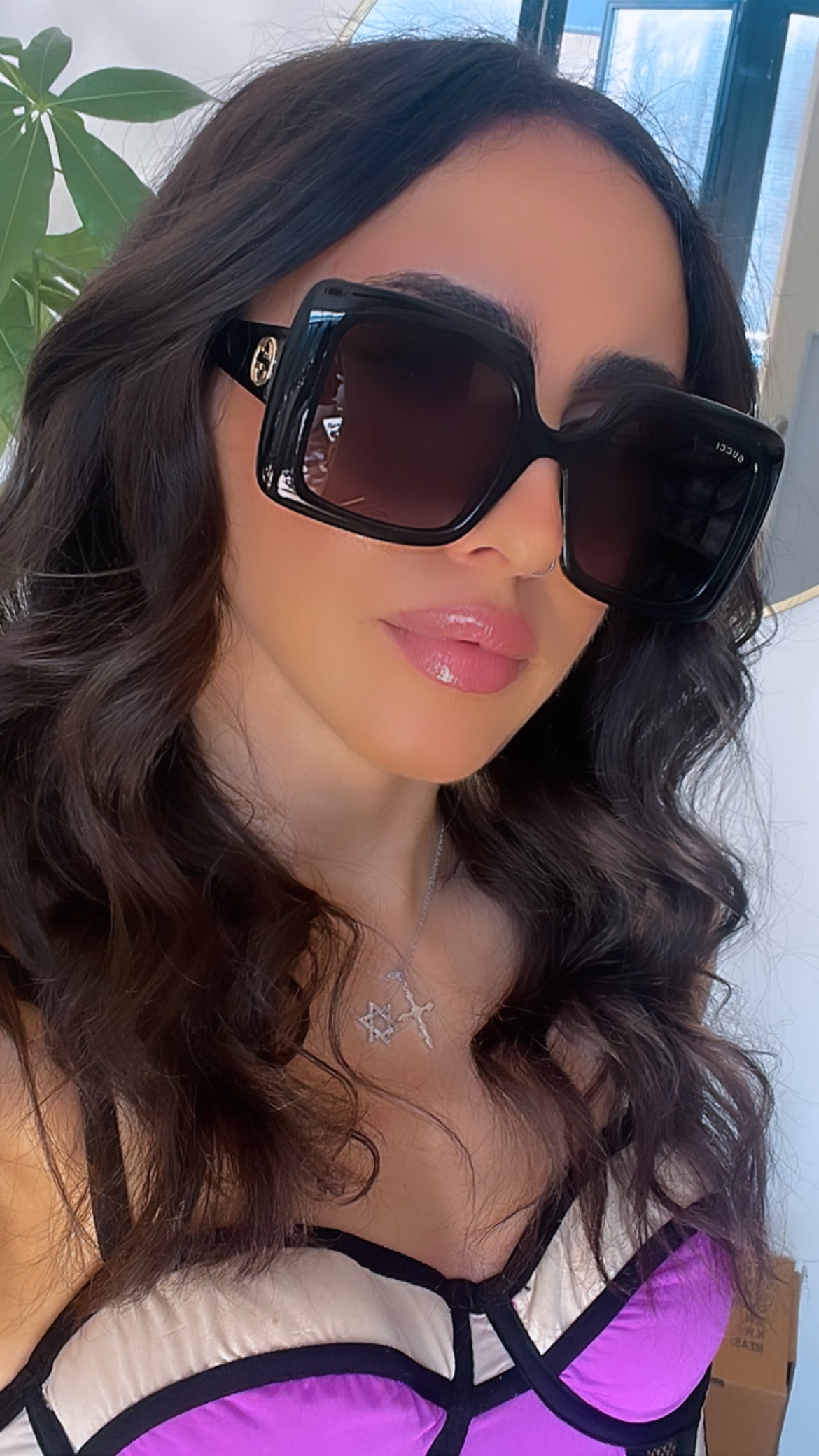 Gucci GG0896S Square Sunglasses in Black