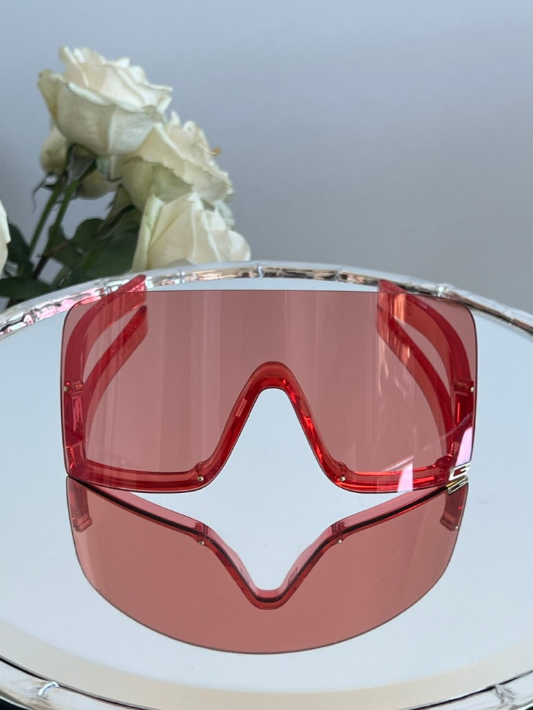Gucci GG1631S Red Shield Sunglasses