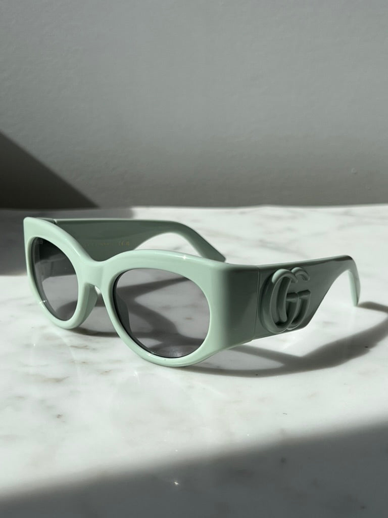 Gucci GG1544S Thick Rim Sunglasses in Sage Green