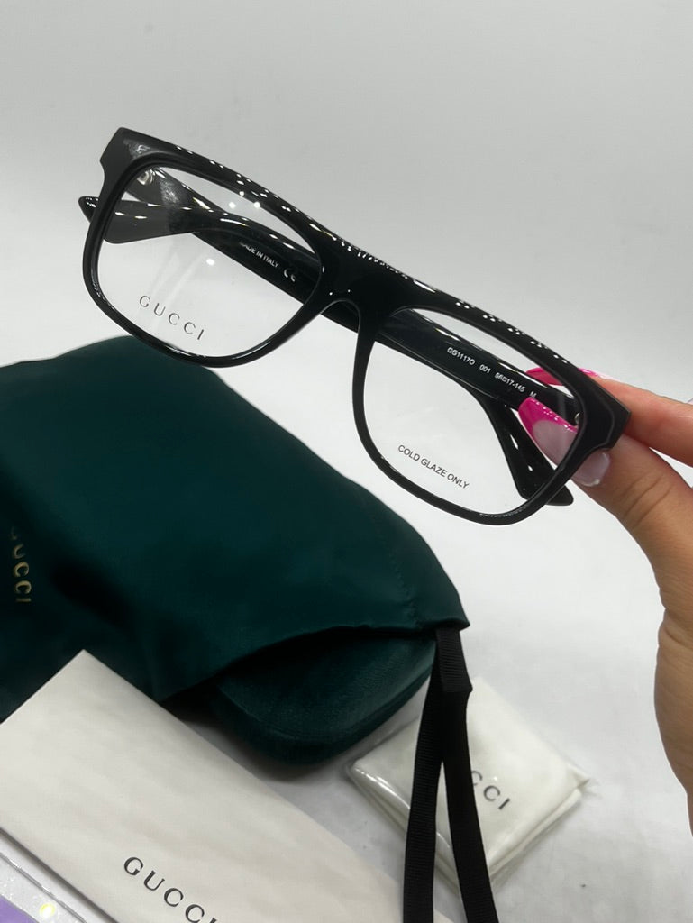 Gucci GG1117O Flat Top Frames in Black