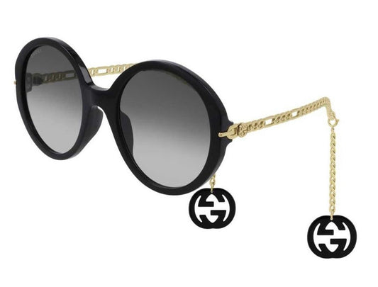 Gucci GG0726S Earring Chain Oversized Sunglasses