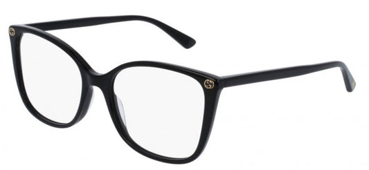 Gucci GG0026O Black Squared Cat Eye Eyeglasses Frames