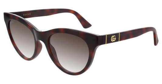 Gucci GG0763S Marmont Cat Eye Sunglasses in Brown